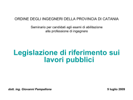 progettazione - Ordine degli Ingegneri della Provincia di Catania