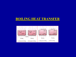 Boiling heat transfer - Università degli Studi di Pisa