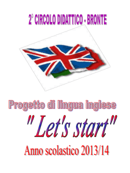 Progetto Lingua Inglese - Direzione Didattica II Circolo "G. Mazzini