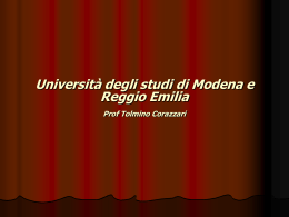 IMRT - Università degli studi di Modena e Reggio Emilia