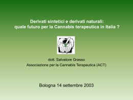 Derivati sintetici e derivati naturali