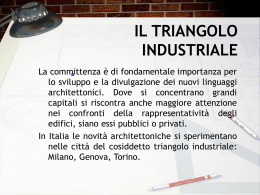 ARCHITETTURA IN ITALIA PRIMA DEL RAZIONALISMO