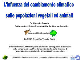 Cambiamenti climatici in agricoltura, Bologna 15 maggio