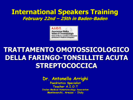 International Speakers Training February 22nd – 25th in Baden