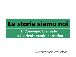 l`orientamento narrativo. - Osservatorio Scolastico Provinciale di Pisa
