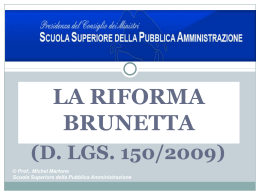 SLIDES Riforma Brunetta