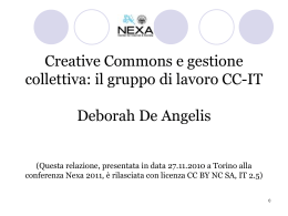 NEXA-27_11_2010 - Creative Commons Italia