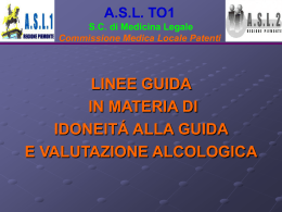 Diapositiva 1 - Azienda Sanitaria Locale TO1