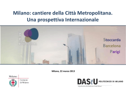 Presentazione di PowerPoint - Milano Città Metropolitana