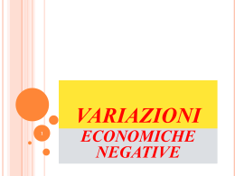 Variazioni Economiche Negative
