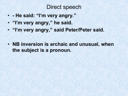 Tipologie di discorso