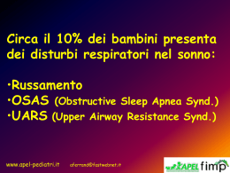OSAS (Obstructive Sleep Apnea Syndrome