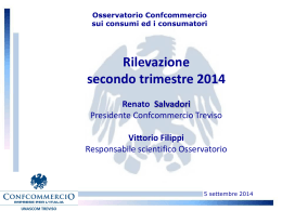 Slide Rilevazione secondo trimestre 2014 - TrevisoSystem
