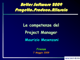 Competenze PM - Better Software 2015