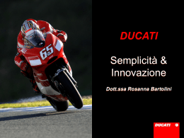 Ducati - Semplicità & Innovazione