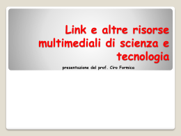 link e risorse multimediali - Science & Lab