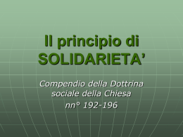 Solidariet_ nella DS..