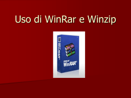 Uso di WinRar