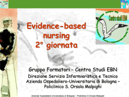 Evidence-based nursing 2° giornata