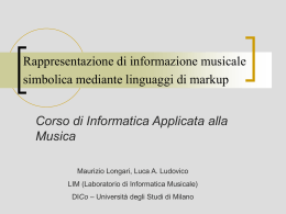 markup - Luca Andrea Ludovico
