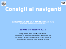 web partecipato - Biblioteche della Provincia di Reggio Emilia