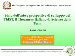 ThIST, il Thesaurus italiano di scienze della Terra