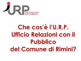 Ufficio Relazioni con il Pubblico del Comune di Rimini