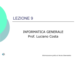lezione 9 - Luciano Costa
