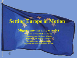 Setting Europe in Motion