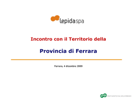 Piano Industriale - Provincia di Ferrara