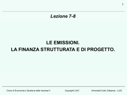 le emissioni. - My LIUC - Università Carlo Cattaneo
