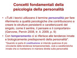 Psicologia della personalità - alfabetico dei docenti 2009