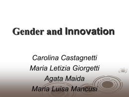 Gender and Innovation