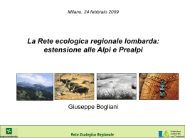 Rete Ecologica nelle Alpi e Prealpi