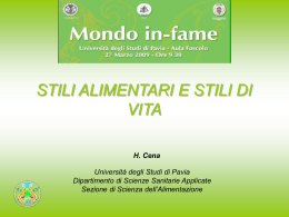 Stili di vita mondo in-fame Pavia 09 - Economia