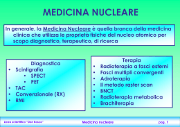 Slide "Medicina nucleare