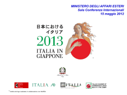 Italia in Giappone 2013 - Ministero degli Affari Esteri