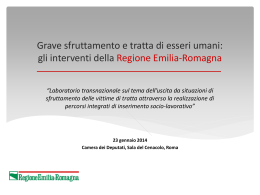 Intervento Regione Emilia Romagna