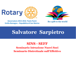 L`effettivo del Rotary italiano: lo sviluppo anche con la