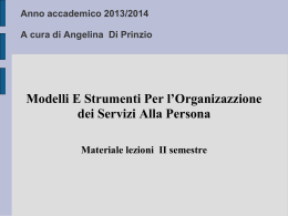 Anno accademico 2011/2012 A cura di Angelina Di Prinzio