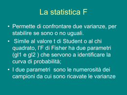 Lez 2013 17A La statistica F di Fisher - e