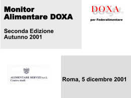 Monitor Alimentare DOXA Seconda Edizione