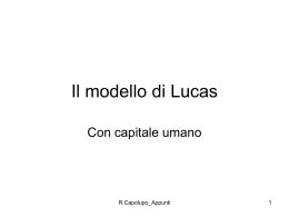 Il modello di Lucas