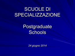 Postgraduate schools