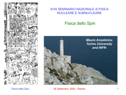 Mauro Anselmino Torino University and INFN