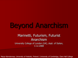 Beyond Anarchism - University of Helsinki