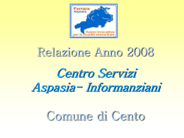 Il Centro Servizi Aspasia