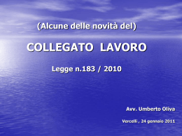 slides - Avv. Oliva - Camera Civile del Foro di Vercelli