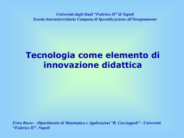1.0 Relazione: Tecnologia come elemento di innovazione didattica