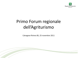 Primo Forum regionale dell`Agriturismo